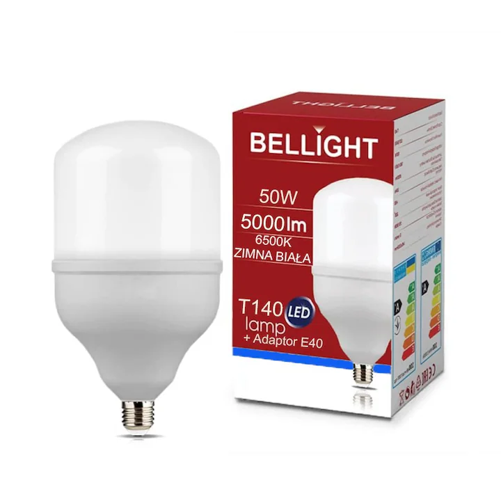 Лампа світлодіодна Bellight T140 220V/50W E27 6500K